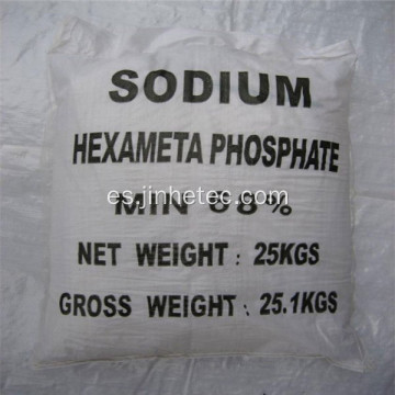 Hexametafosfato de sodio al 68% utilizado como agente de limpieza